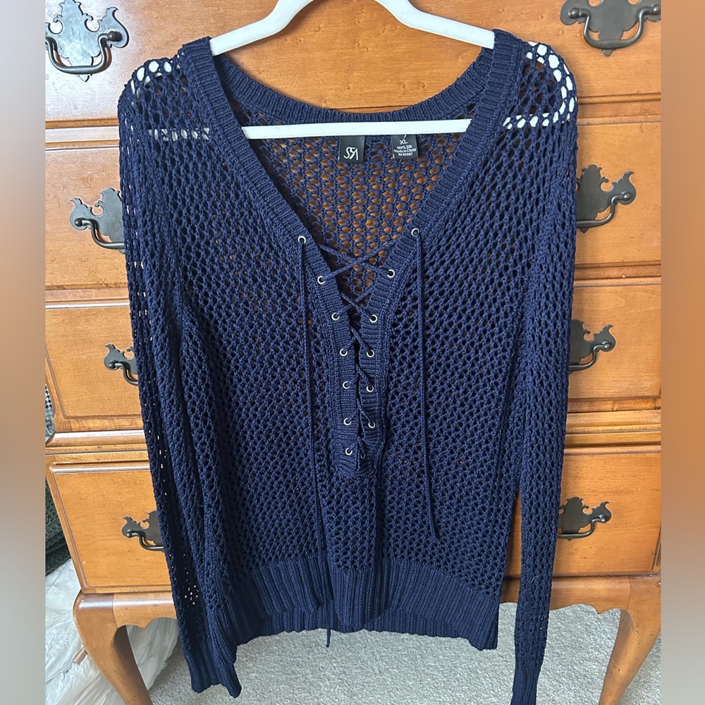 Nautical Netted Sweater